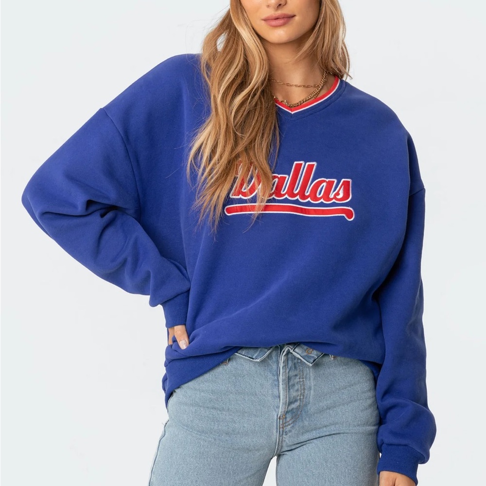 Edikted Dallas Sweater Blue